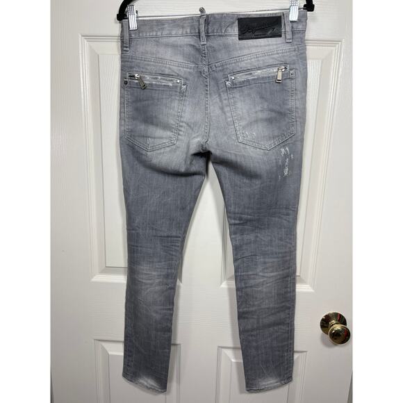 Dsquared2 Womens Made in Italy Cool Girl Gray Jean Grunge Modern Designer - Picture 7 of 14